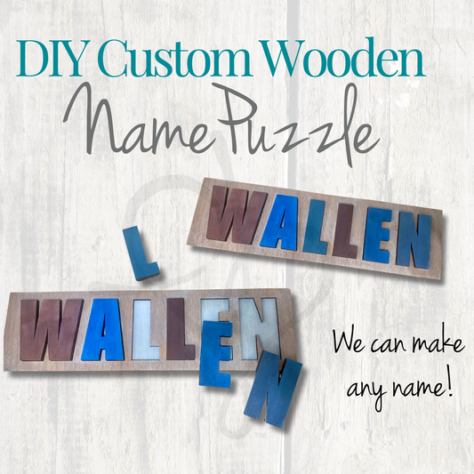 DIY Custom Wooden Name Puzzle