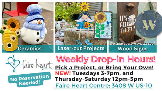 WEEKLY Drop-in & Create Hours - Open FOUR days a week!