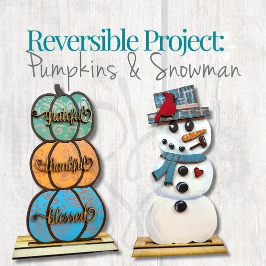 Reversible Pumpkins/ Snowmen