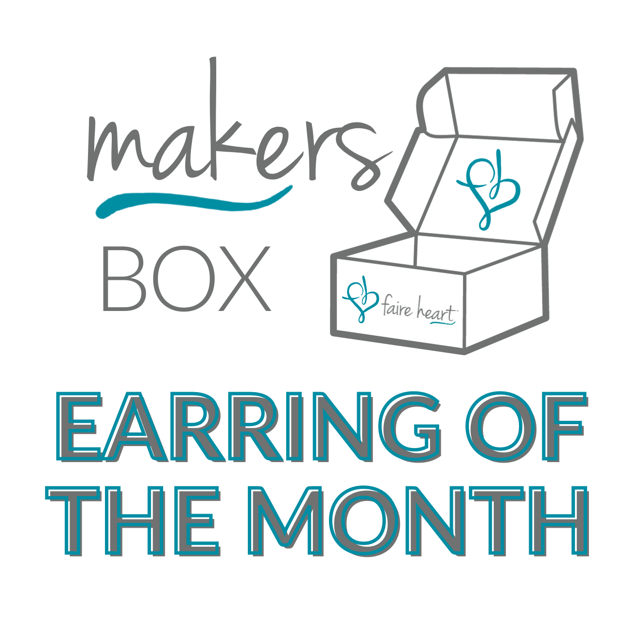 Makers EARRING of the Month Subscription - August